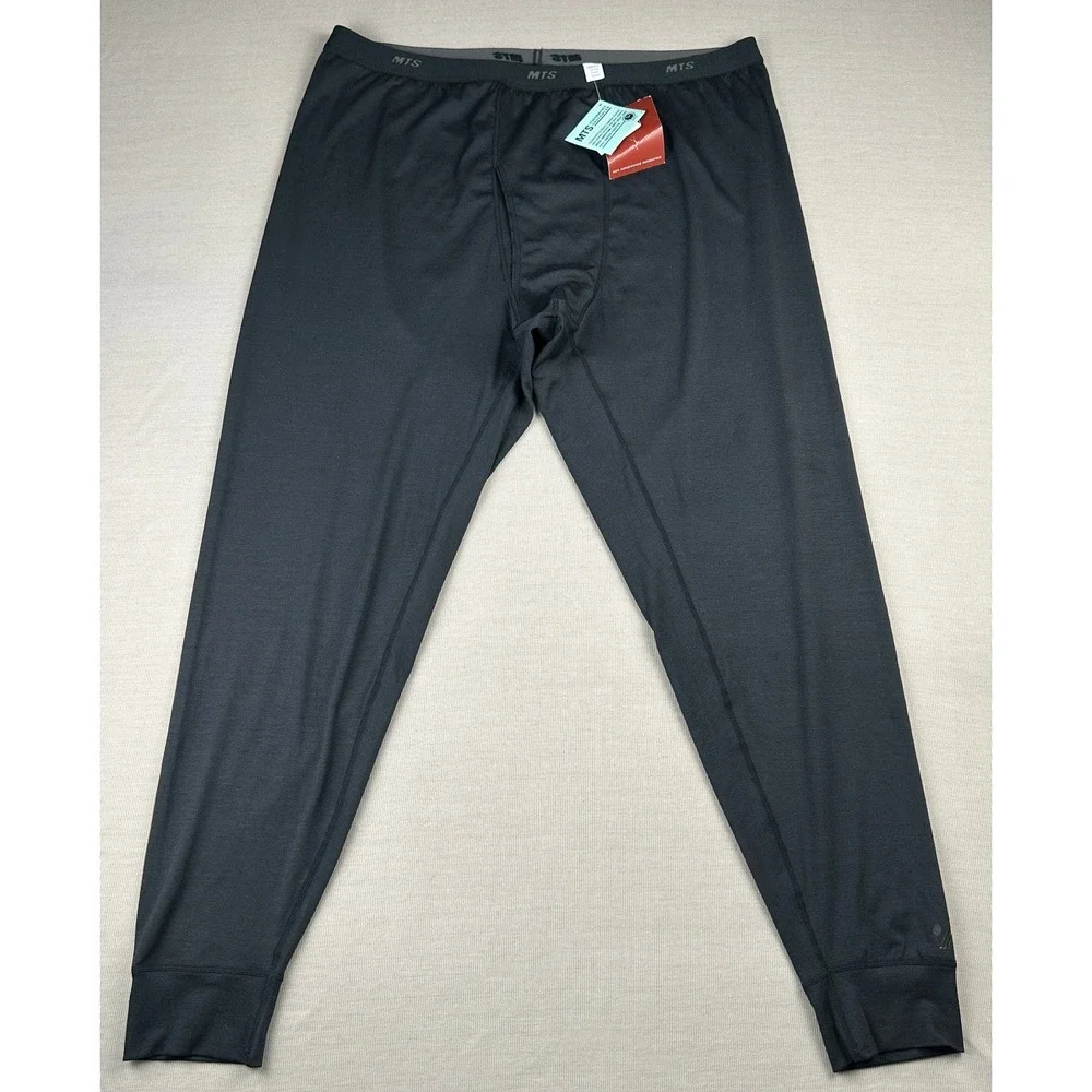 REI MTS Performance Underwear Mens XXL Black Base Layer Bottoms Long Johns NWT